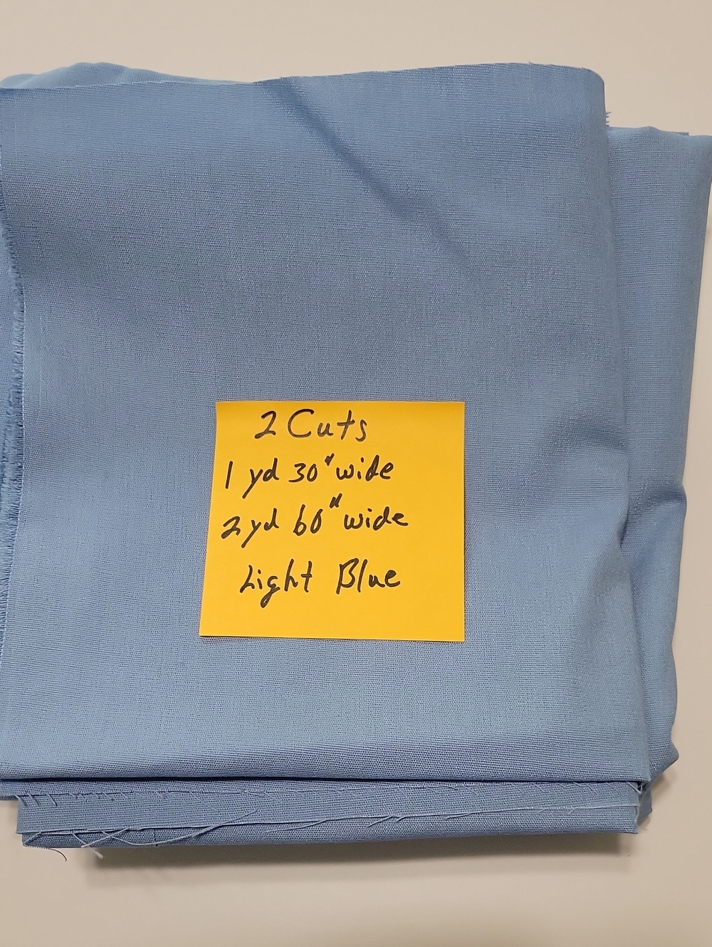 Classic Light Blue Twill Fabric - Unbranded